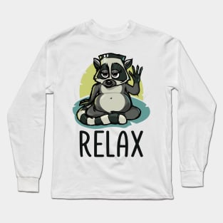 Lemur says Relax Long Sleeve T-Shirt